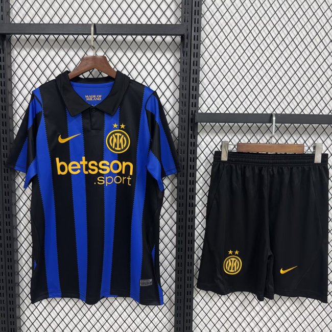 Adult Uniform 2026-2027 Inter Milan Home Soccer Jersey Shorts Inter Football Kit