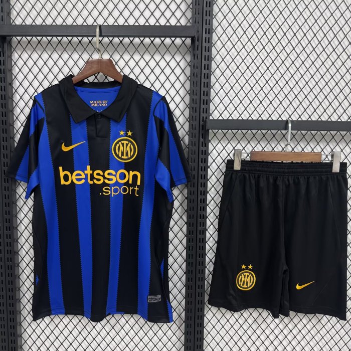 Adult Uniform 2026-2027 Inter Milan Home Soccer Jersey Shorts Inter Football Kit
