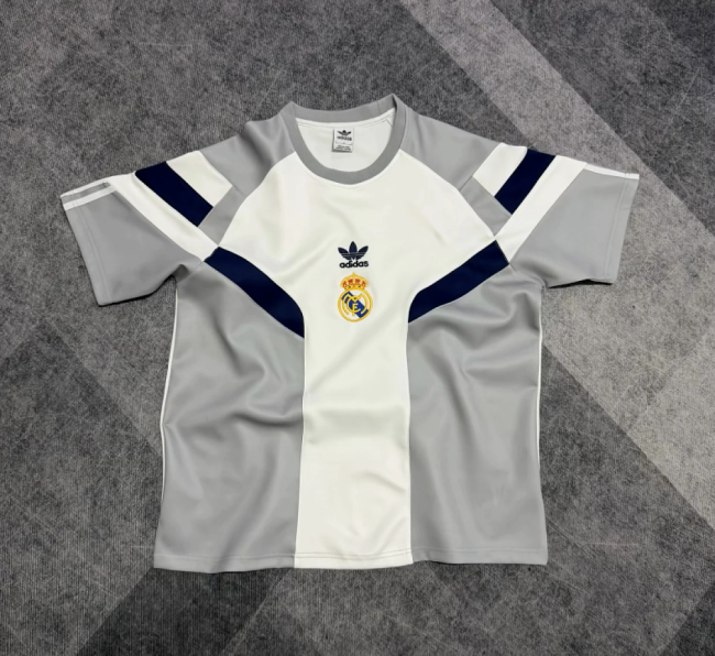 Fan Version 2026-2027 Real Madrid Grey Soccer Sweater Real Football Shirt