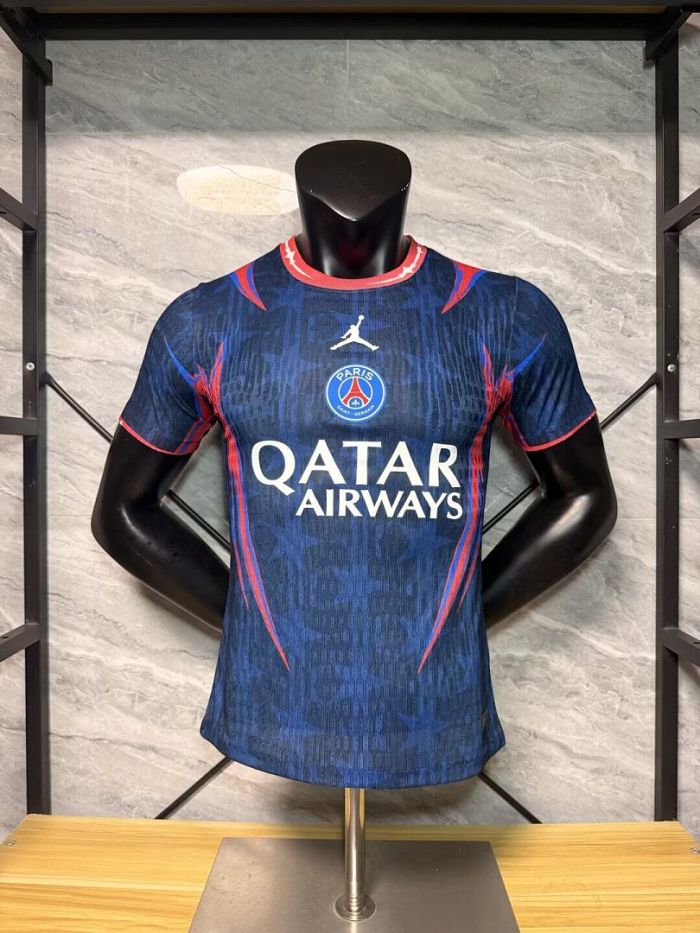 Player Version 2026-2027 PSG Dark Blue/Pink Soccer Jersey Paris Football Maillot