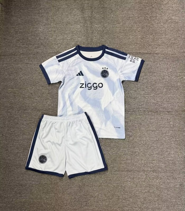 Youth Uniform Kids Kit 2026-2027 Ajax Third Away Soccer Jersey Shorts Child Football Set