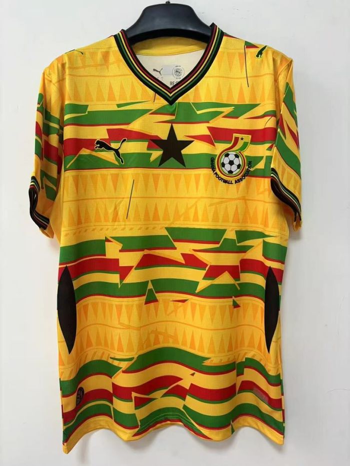 Fan Version 2026 Ghana Yellow Soccer Training Jersey Football Shirt