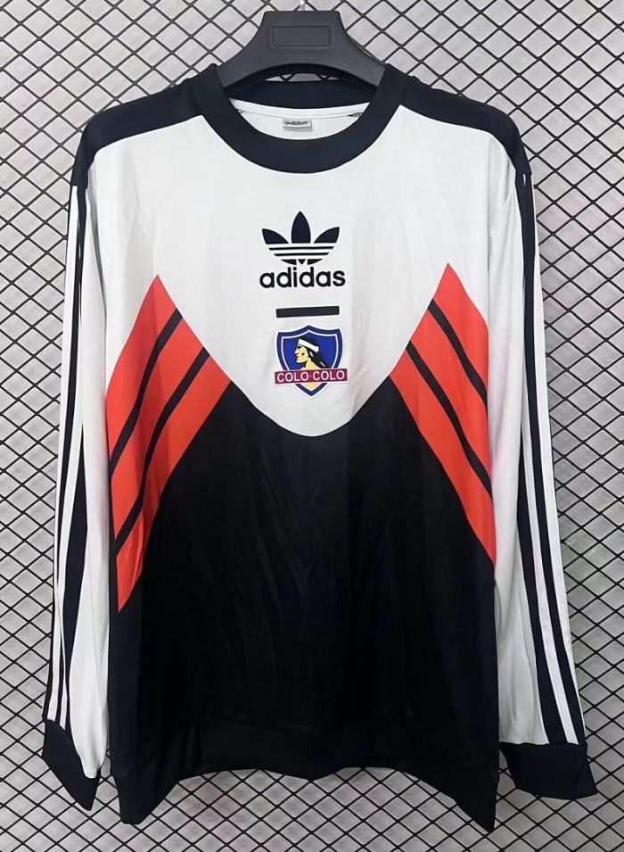 Long Sleeve Colo-Colo Retro Model Soccer Training Sweater