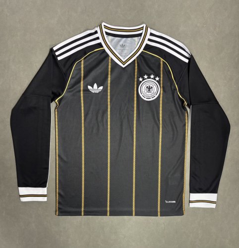 Long Sleeve Fan Version 2026 Germany Third Away Black Soccer Jersey Football Shirt