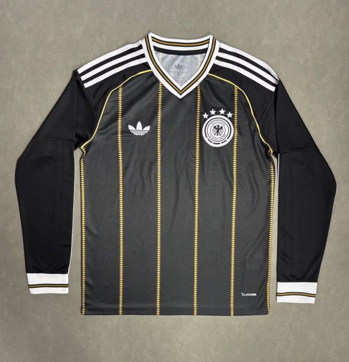 Long Sleeve Fan Version 2026 Germany Third Away Black Soccer Jersey Football Shirt
