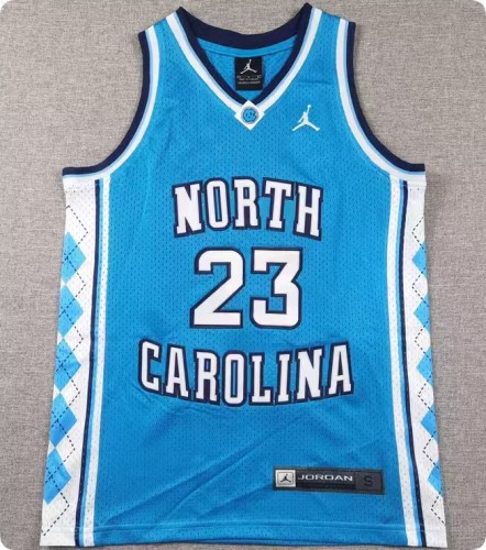 JD North Carolina 23 JORDAN Blue NBA Jersey Basketball Shirt