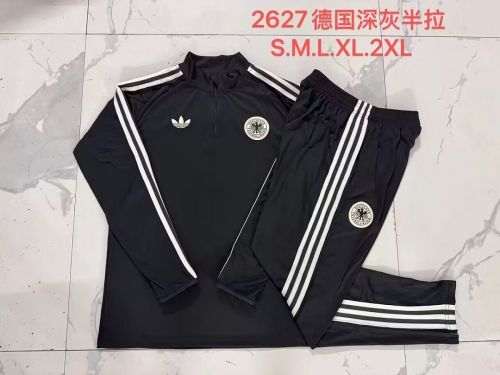 2026-2027 Germany black originals Soccer Training Sweater and Pants Football Kit