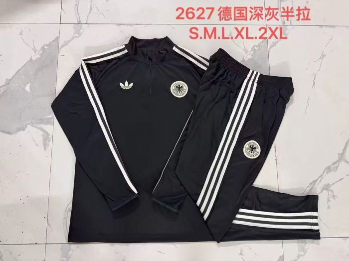 2026-2027 Germany black originals Soccer Training Sweater and Pants Football Kit