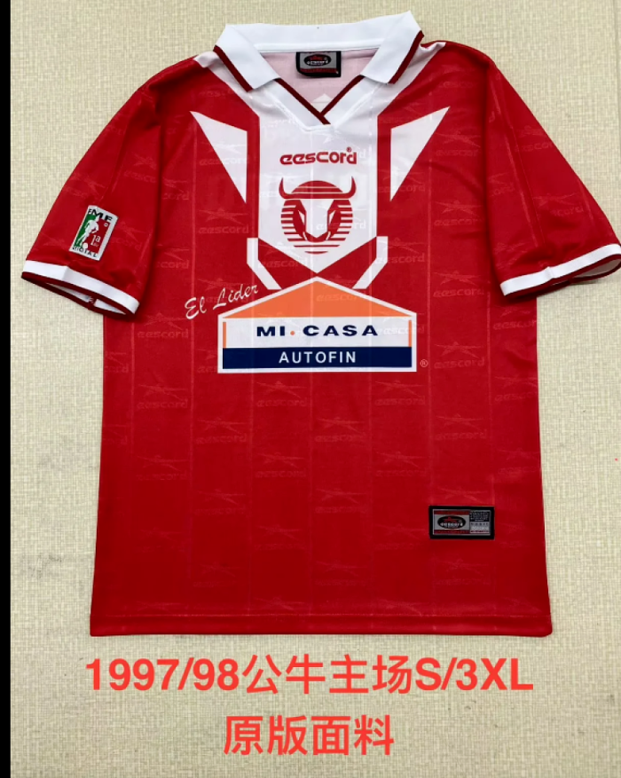 Retro Jersey 1998-1999 Neza FC Home Soccer Jersey Vintage Toros Neza Football Shirt