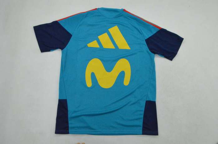 with Sponor Logo Fan Version 2026 Spain Blue Soccer Training Jersey España Camisetas de Futbol