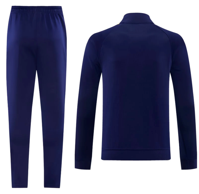 2026-2027 Real Madrid Dark Blue originals Soccer Windbreaker Tracksuit Jacket Football Jacket and Pants