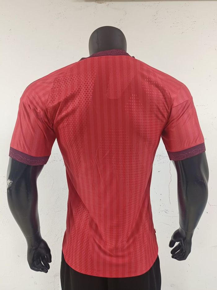 Player Version 2026-2027 Lyon Away Red Soccer Jersey Olympique Lyonnais Football Shirt