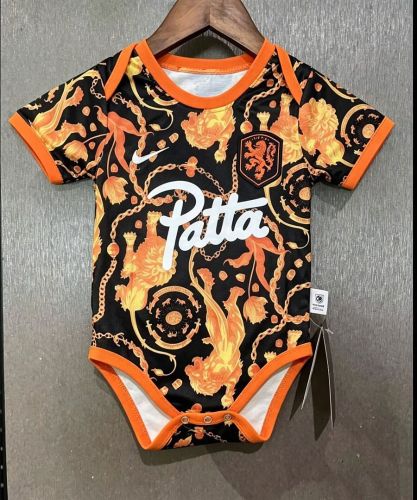Baby Cloth 2026-2027 Netherlands Patta Version Soccer Jersey Baby Onesies