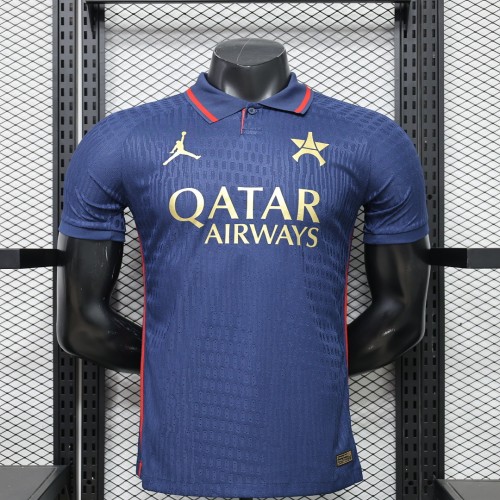 Player Version 2026-2027 PSG Dark Blue Soccer Jersey Paris Football Maillot