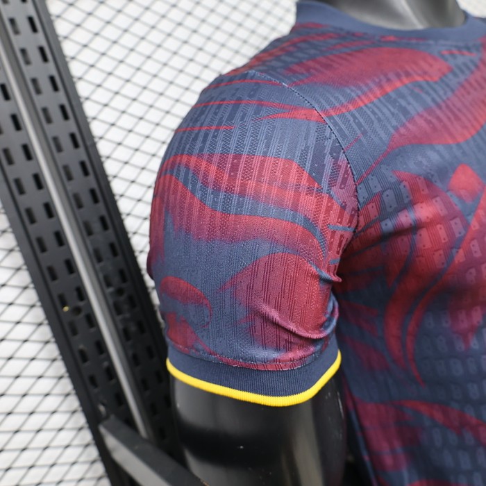 Barca Camisetas de Futbol Player Version 2026-2027 Barcelona Dark Blue/Red Special Edition Soccer Jersey