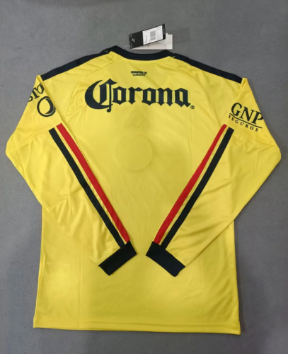 Long Sleeve 2026-2027 Club America Aguilas Home Soccer Jersey Football Shirt