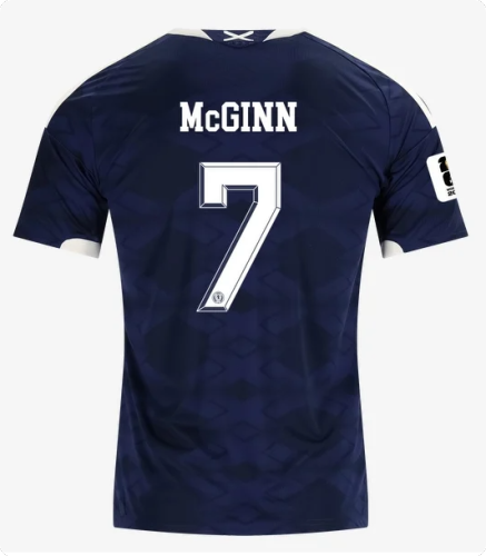with World Cup Patch Fan Version 2026 Scotland McGinn 7 Home Soccer Jersey Football Shirt