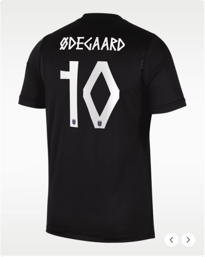 Player Version Norway 2026 World Cup Martin ÿdegaard 10 Away Black Soccer Jersey Football Shirt