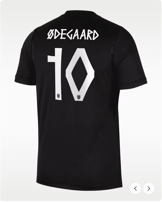 Player Version Norway 2026 World Cup Martin ÿdegaard 10 Away Black Soccer Jersey Football Shirt