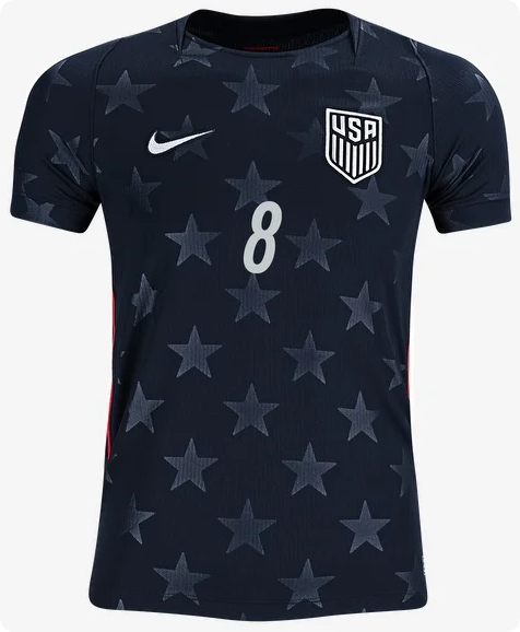 Fan Version 2026 USA McKennie 8 Away Soccer Jersey United States Football Shirt