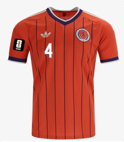 with World Cup Patch Fan Version 2026 Scotland McTominay 4 Away Soccer Jersey Football Shirt