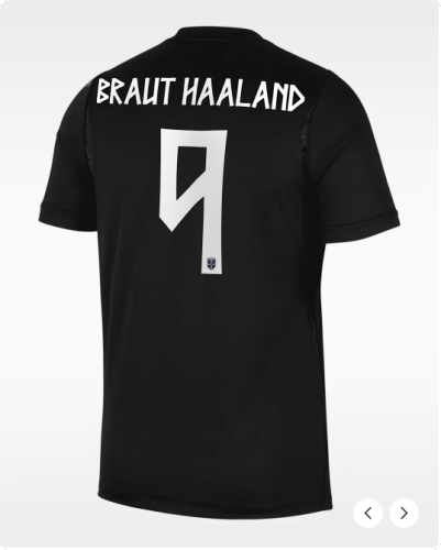 Fan Version 2026 Norway World Cup Erling Braut Haaland 9 Away Black Soccer Jersey Football Shirt