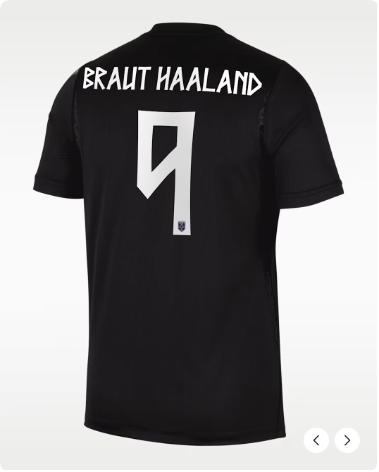 Fan Version 2026 Norway World Cup Erling Braut Haaland 9 Away Black Soccer Jersey Football Shirt