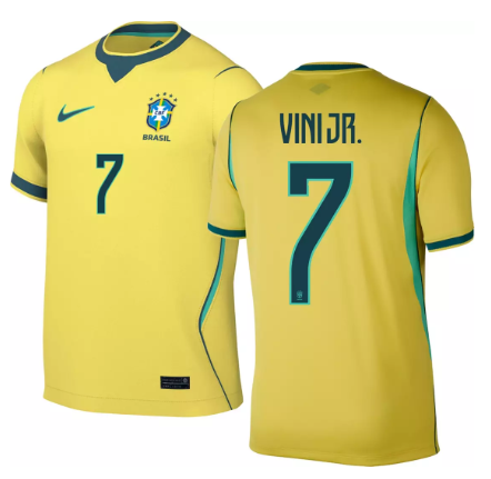 Vinicius Junior Shirt Player Version 2026 Brazil Vini jr. 7 Home Soccer Jersey Brasil Camisetas de Futbol