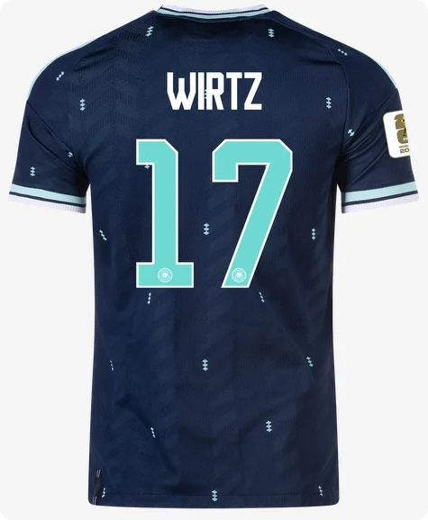 with FIFA World Cup Patch Player Version 2026 Germany Wirtz 17 Away Soccer Jersey Football Shirt