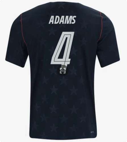 Player Version 2026 USA Adams 4 Away Black Soccer Jersey United States Football Shirt