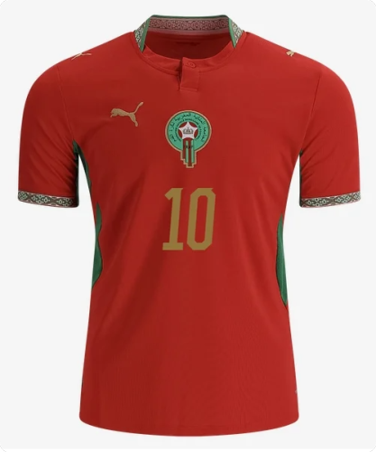 Fans Version 2026 FIFA World Cup Morocco Brahim 10 Home Soccer Jersey Football Shirt