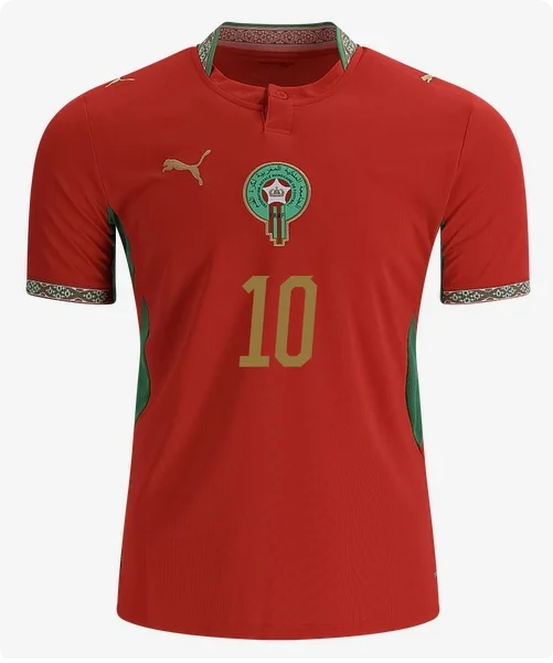Fans Version 2026 FIFA World Cup Morocco Brahim 10 Home Soccer Jersey Football Shirt