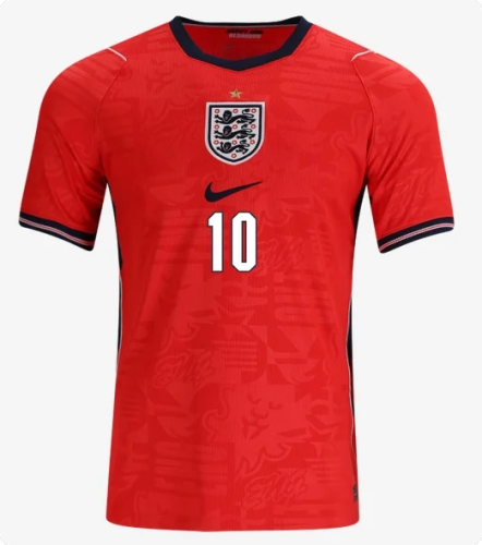 Fan Version 2026 FIFA World Cup England Bellingham 10 Away Red Soccer Jersey Football Shirt