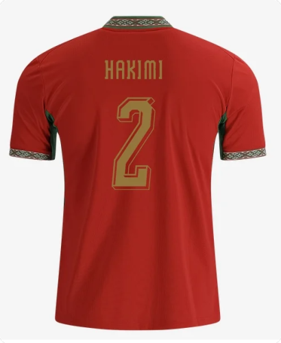 Fans Version 2026 FIFA World Cup Morocco Hakimi 2 Home Soccer Jersey Football Shirt