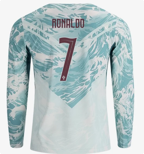Long Sleeve Player Version 2026 Portugal RONALDO 7 Away Soccer Jersey Football Shirt