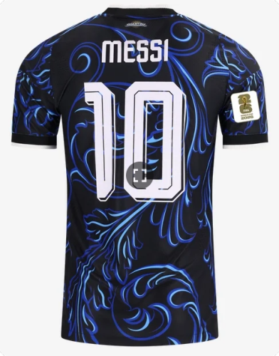 with FIFA World Champions 2022+World Cup Patch Fan Version 2026 Argentina MESSI 10 Away Soccer Jersey Football Shirt