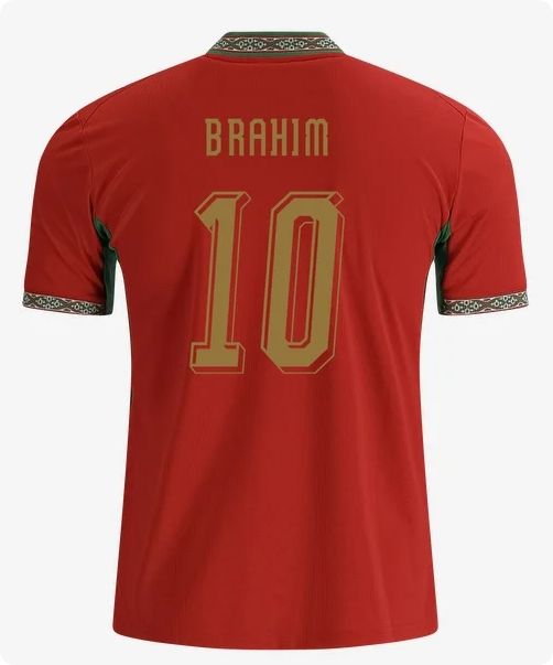 Fans Version 2026 FIFA World Cup Morocco Brahim 10 Home Soccer Jersey Football Shirt