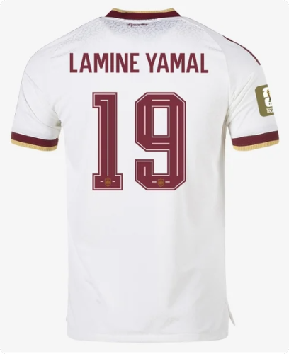 with FIFA World Cup Patch Player Version 2026 Spain Lamine Yamal 19 Away Soccer Jersey España Camisetas de Futbol