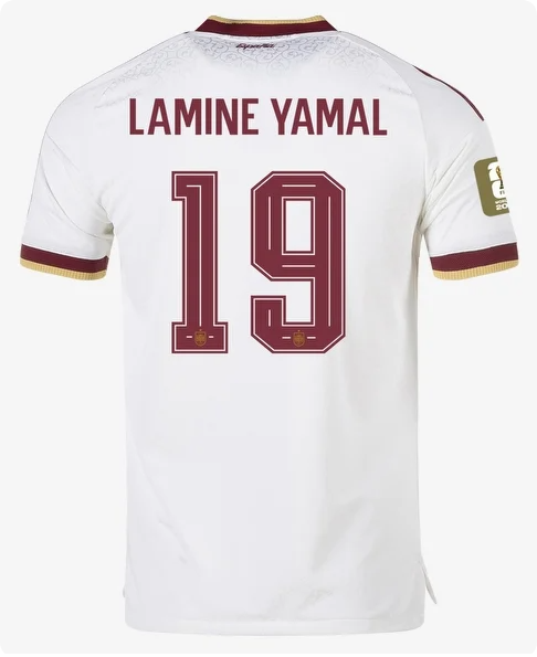 with FIFA World Cup Patch Fan Version 2026 Spain Lamine Yamal 19 Away Soccer Jersey España Camisetas de Futbol