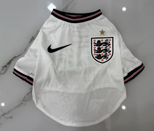 England 2026 FIFA World Cup Soccer Jerseys for dogs Home Pet Football Shirt