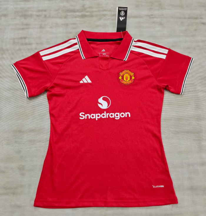 Women 2026-2027 Manchester United Home Soccer Jersey Girl Football Shirt