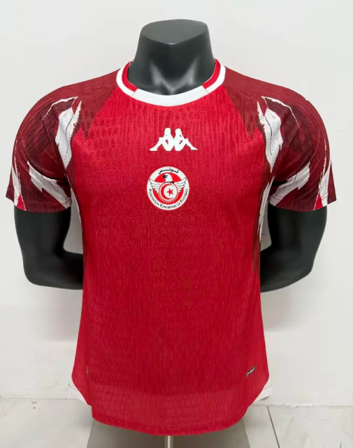 Player Version 2026 Tunisia Red Soccer Jersey Football Shirt