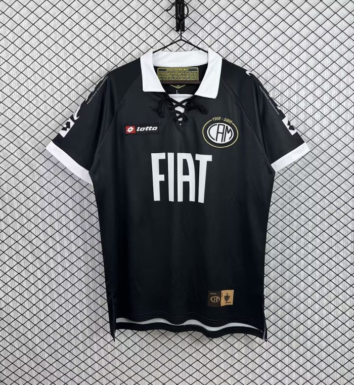Retro Jersey 2008 Atletico Mineiro 100th Anniversary Away Black Soccer Jersey Vintage Football Shirt