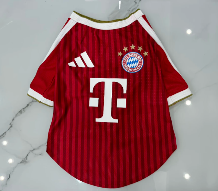 2026-2027 Bayern Munich Home Soccer Jerseys for dogs Pet Football Shirt