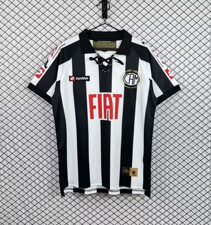 Retro Jersey 2008 Atletico Mineiro 100th Anniversary Home Soccer Jersey Vintage Football Shirt