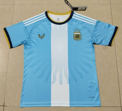 Fan Version 2026 Argentina Blue/White Special Edition Soccer Jersey Football Shirt