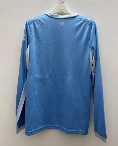 Long Sleeve Fan Version 2026-2027 Manchester City Home Soccer Jersey Man City Football Shirt