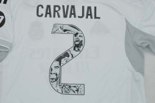 Fan Version 2025-2026 Real Madrid carvajal 2 Special Fonts Home Soccer Jersey Real Football Shirt