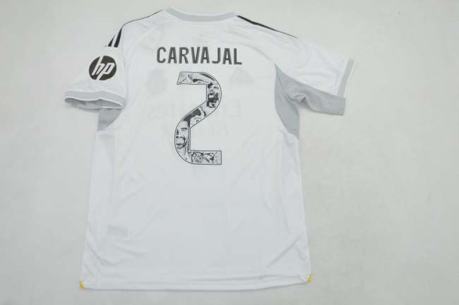 Fan Version 2025-2026 Real Madrid carvajal 2 Special Fonts Home Soccer Jersey Real Football Shirt
