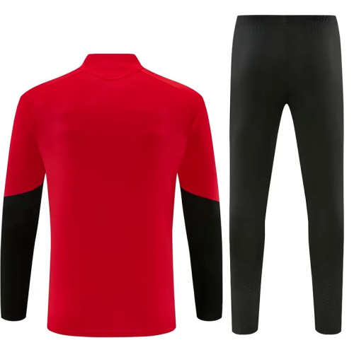 2026-2027 Manchester United Red Soccer Training Sweater and Pants Football Kit